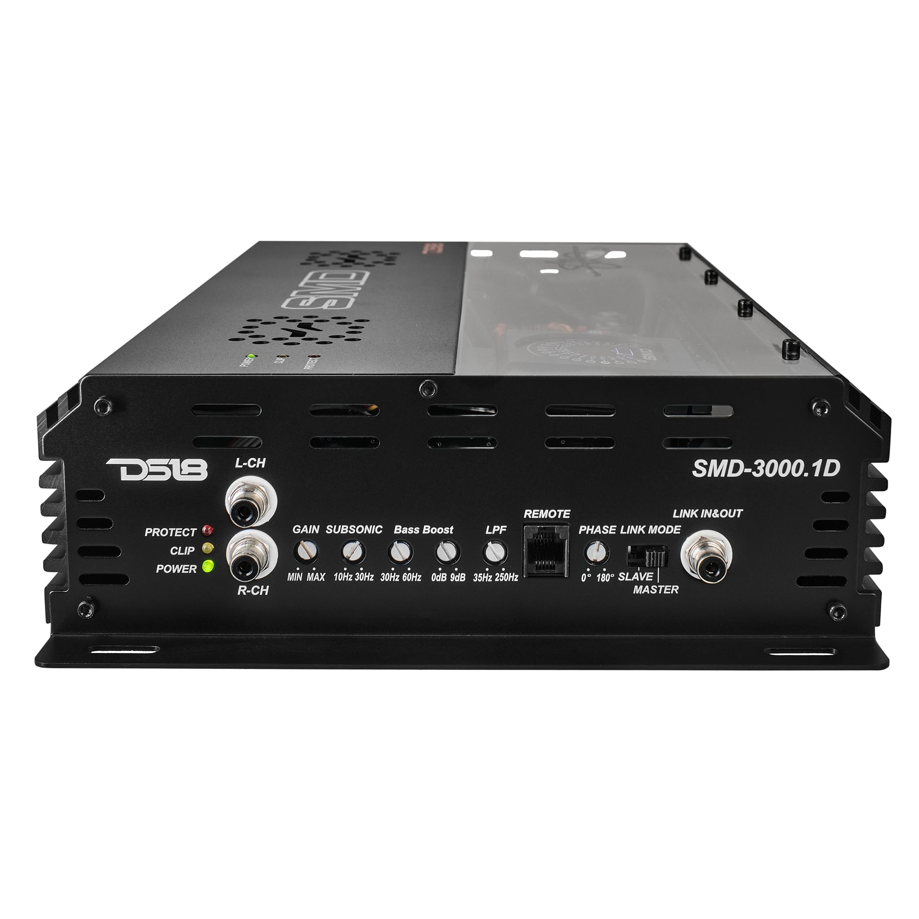 SMD Monoblock Amplifier with VM-1 Voltmeter and Digital LED Lights 3000W RMS at 1-ohm - Steve Meade Designs - DS18