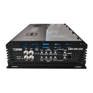 SMD 4-Channel Class AB Amplifier with VM-1 Voltmeter and Digital LED Lights 4 x 500W at 2-Ohm - Steve Meade Designs - DS18