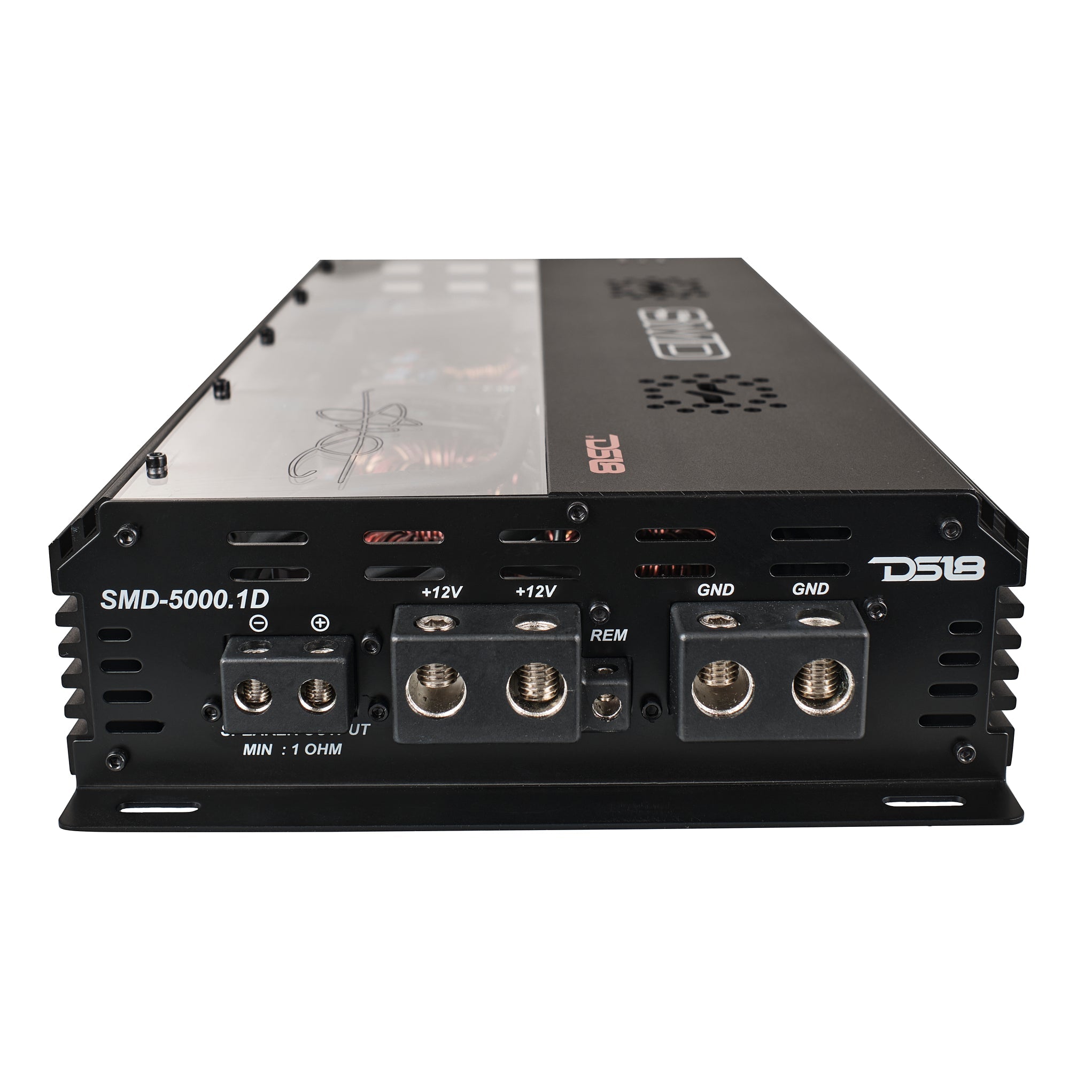 SMD Monoblock Amplifier with VM-1 Voltmeter and Digital LED Lights 5000W RMS at 1-ohm - Steve Meade Designs - DS18