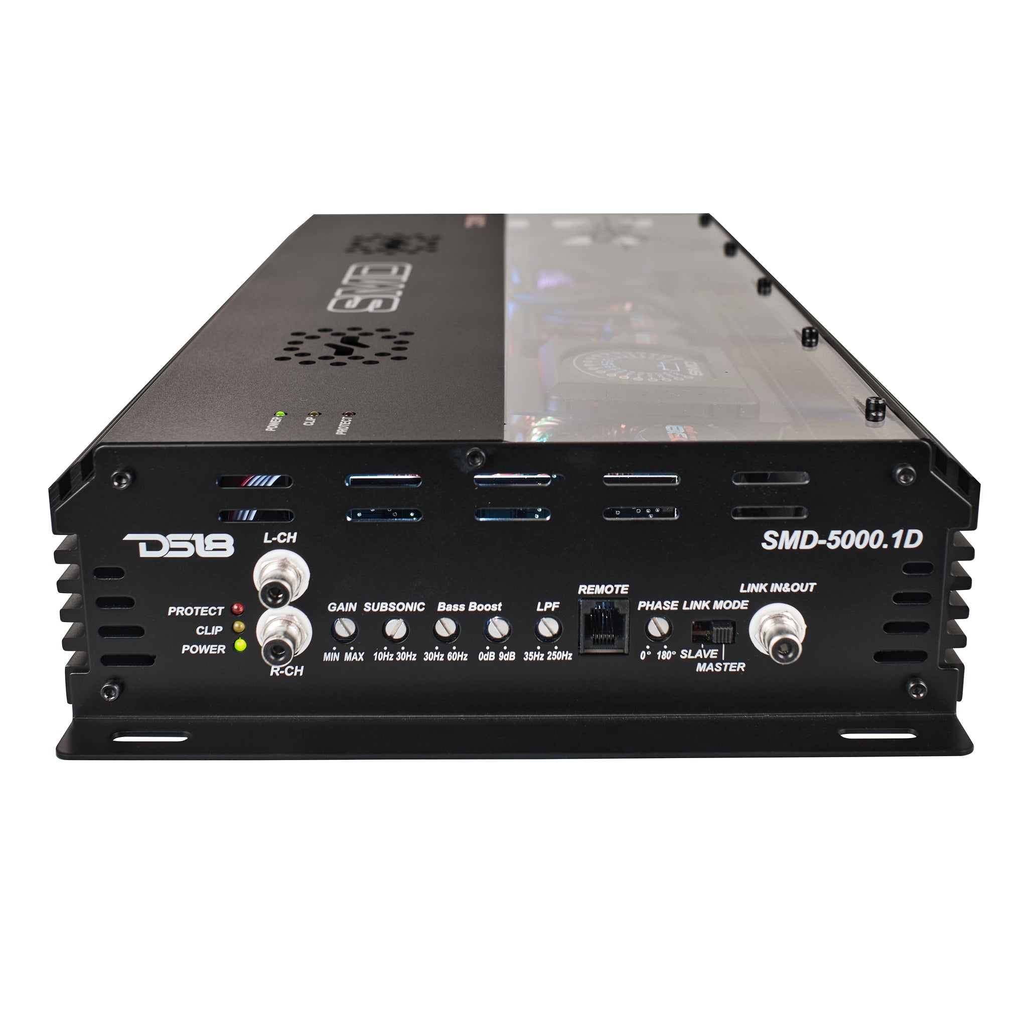 SMD Monoblock Amplifier with VM-1 Voltmeter and Digital LED Lights 5000W RMS at 1-ohm - Steve Meade Designs - DS18
