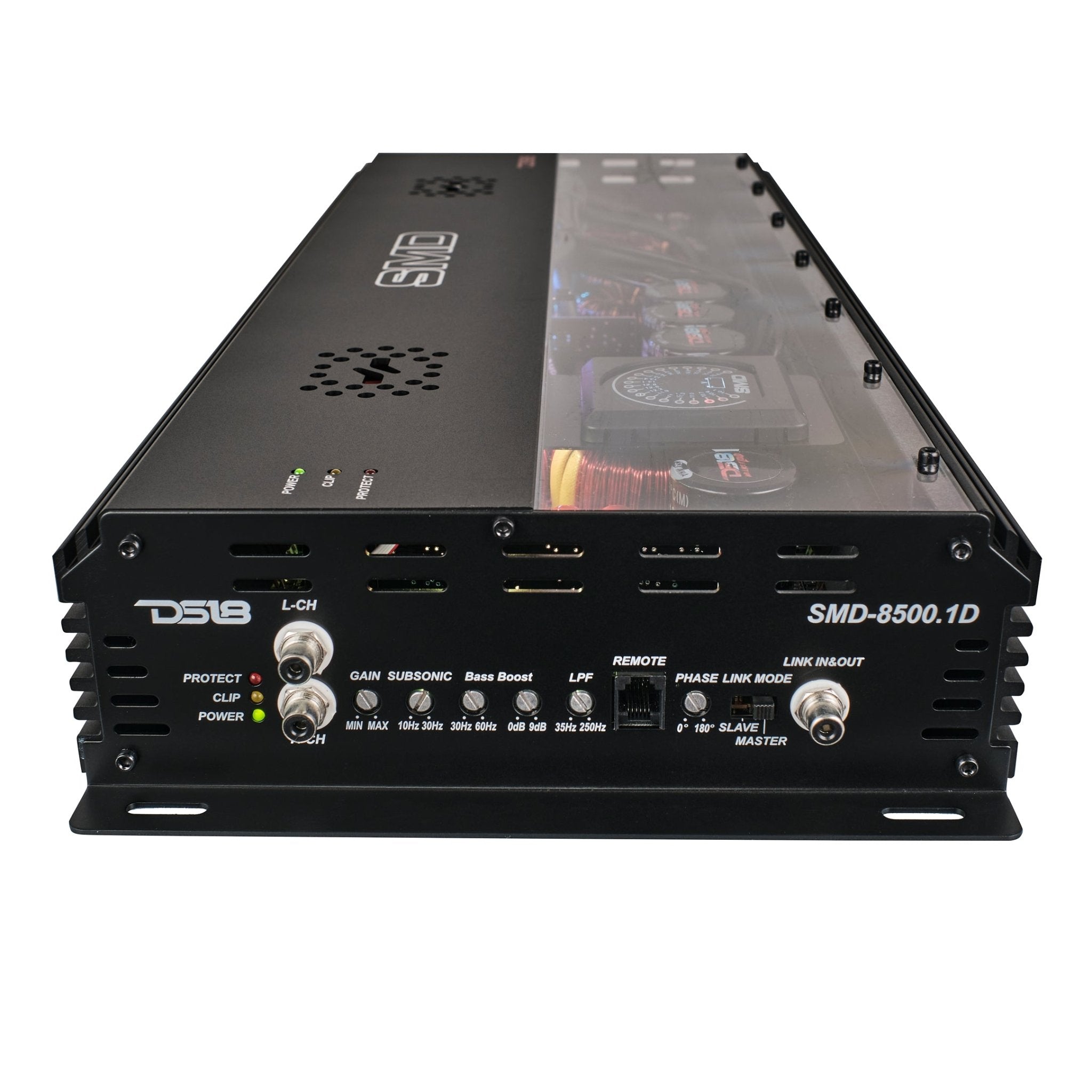 SMD Monoblock Amplifier with VM-1 Voltmeter and Digital LED Lights 8500W RMS at 1-ohm - Steve Meade Designs - DS18