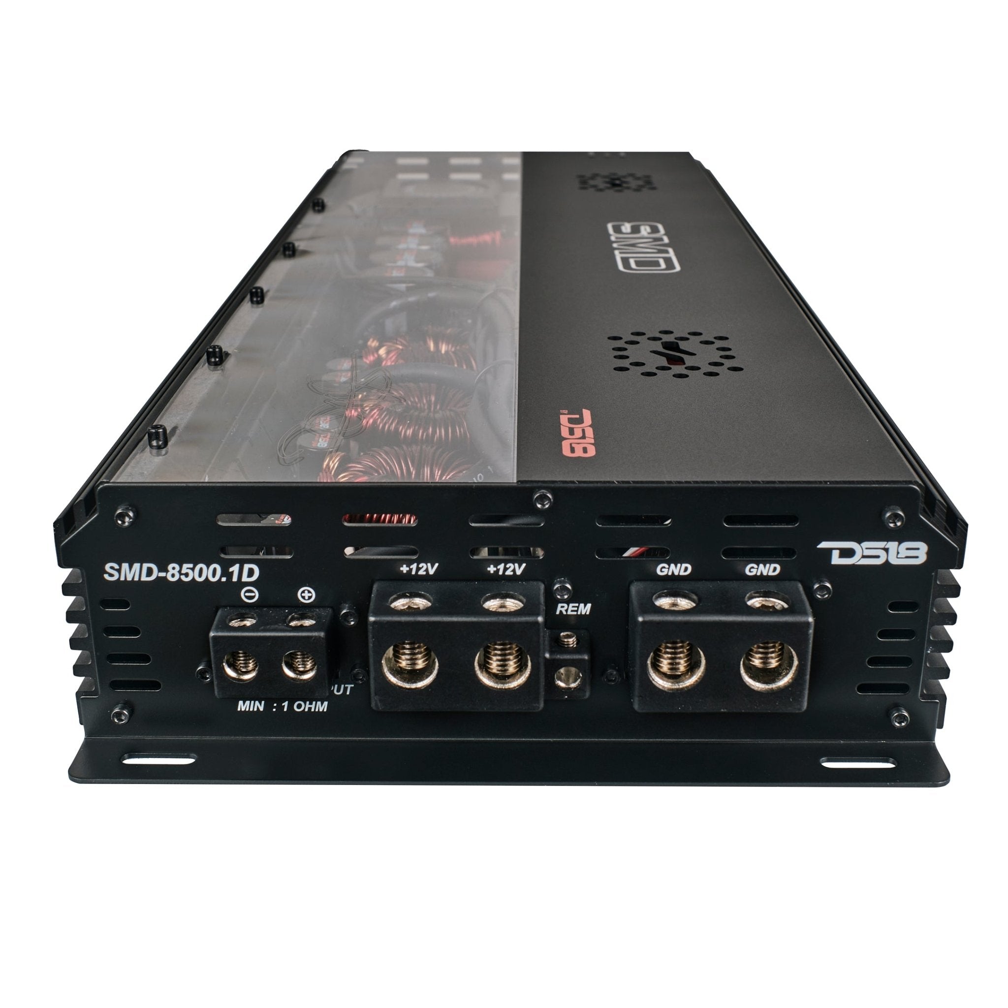 SMD Monoblock Amplifier with VM-1 Voltmeter and Digital LED Lights 8500W RMS at 1-ohm - Steve Meade Designs - DS18