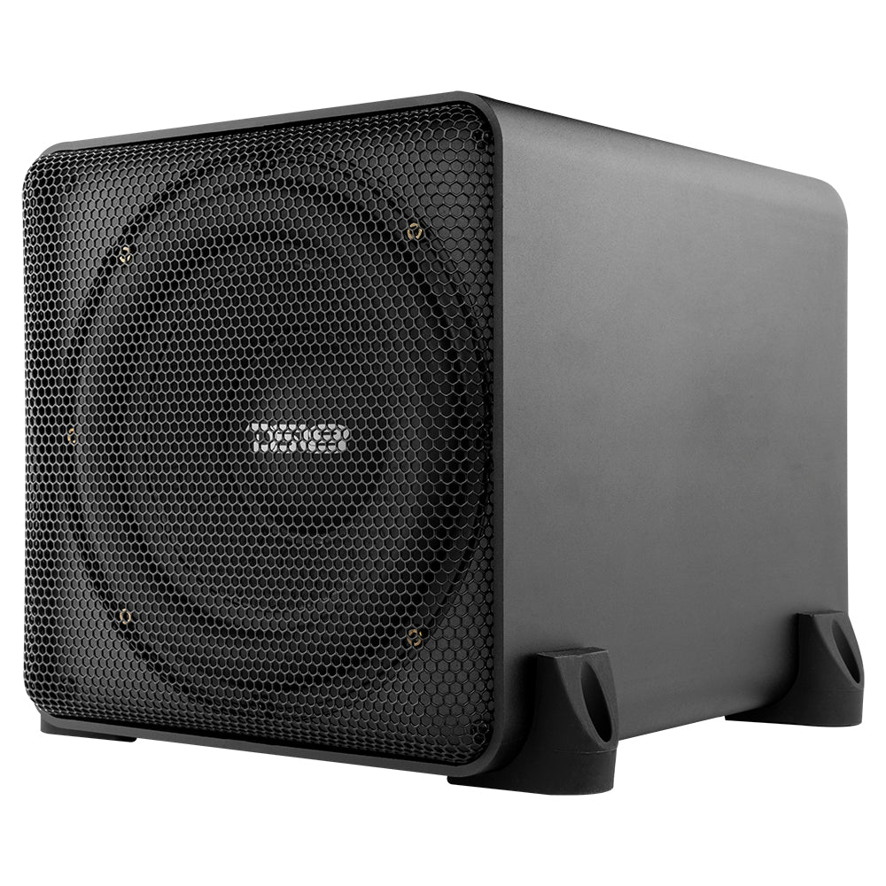 Dual 8" Loaded Amplified High End Aluminum Subwoofer Enclosure 300 Watts Rms - DS18