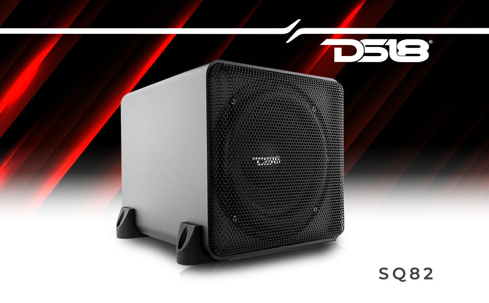 Dual 8" Loaded High End Aluminum Subwoofer Enclosure 300 Watts Rms - DS18