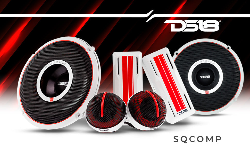 DS18 SQCOMP 6.5" 2 Way Coaxial Speaker - DS18