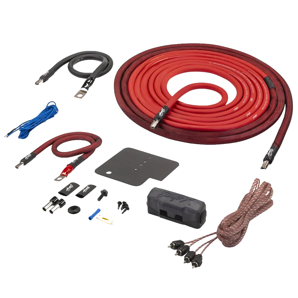 STXKJW8 Jeep Wrangler JK/JL (2007-25)/Gladiator JT (2020-25) 8GA Amp Wiring Kit