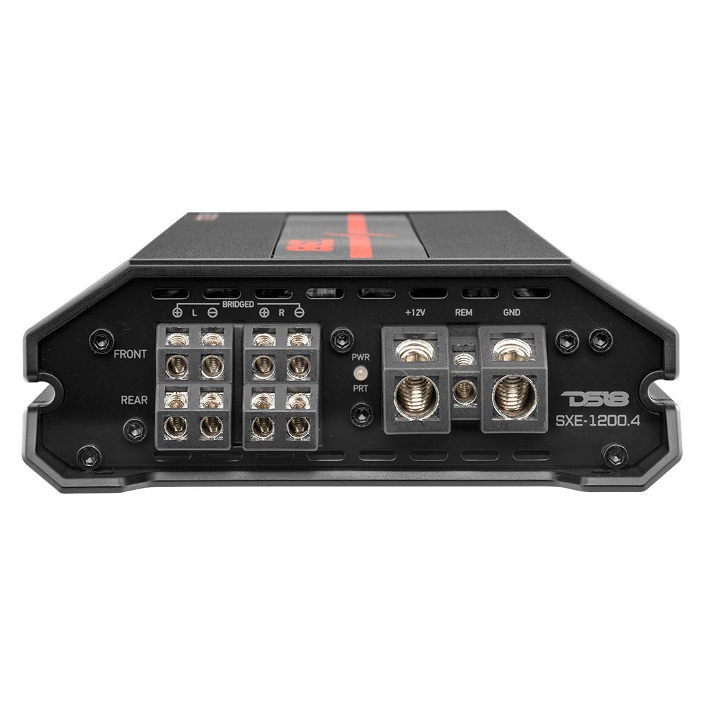 SXE Class A/B 4-Channel Full-Range Amplifier 4 x 60 RMS @ 4-Ohm 1200 Watts - DS18