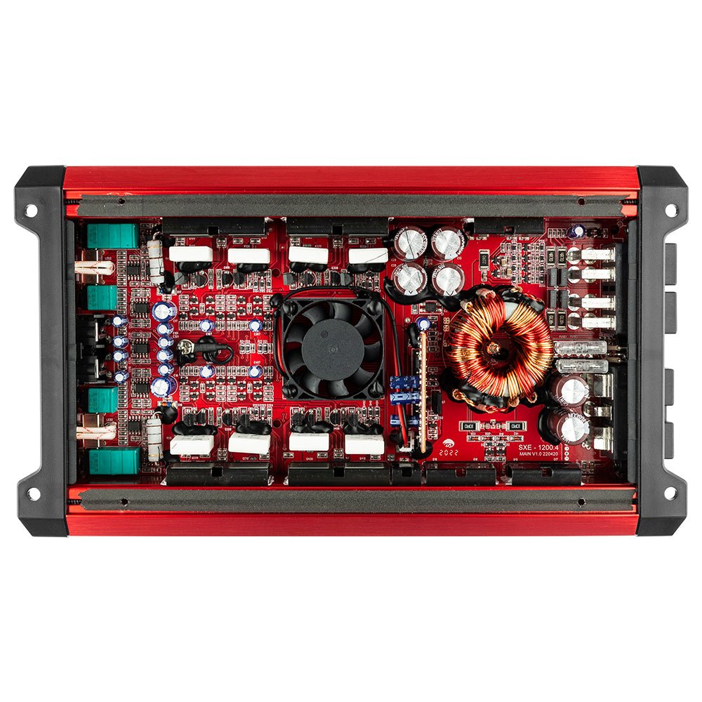 SXE Class A/B 4-Channel Full-Range Amplifier 4 x 60 RMS @ 4-Ohm 1200 Watts - DS18