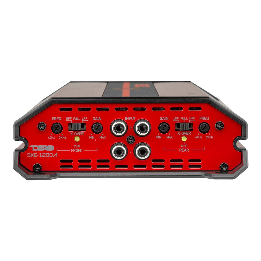 SXE Class A/B 4-Channel Full-Range Amplifier 4 x 60 RMS @ 4-Ohm 1200 Watts - DS18