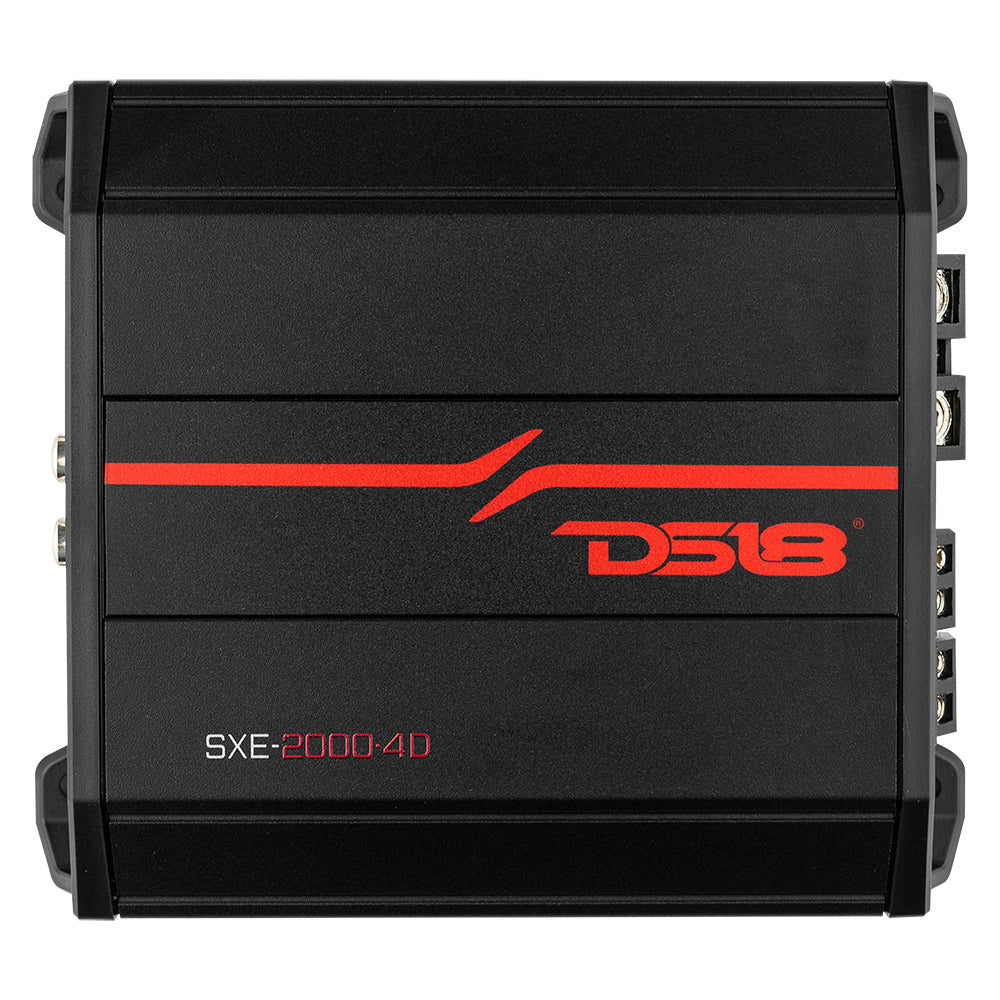 SXE Class D 4-Channel Amplifier 4 x 100 Watts RMS @ 4-Ohm 2000 Watts - DS18