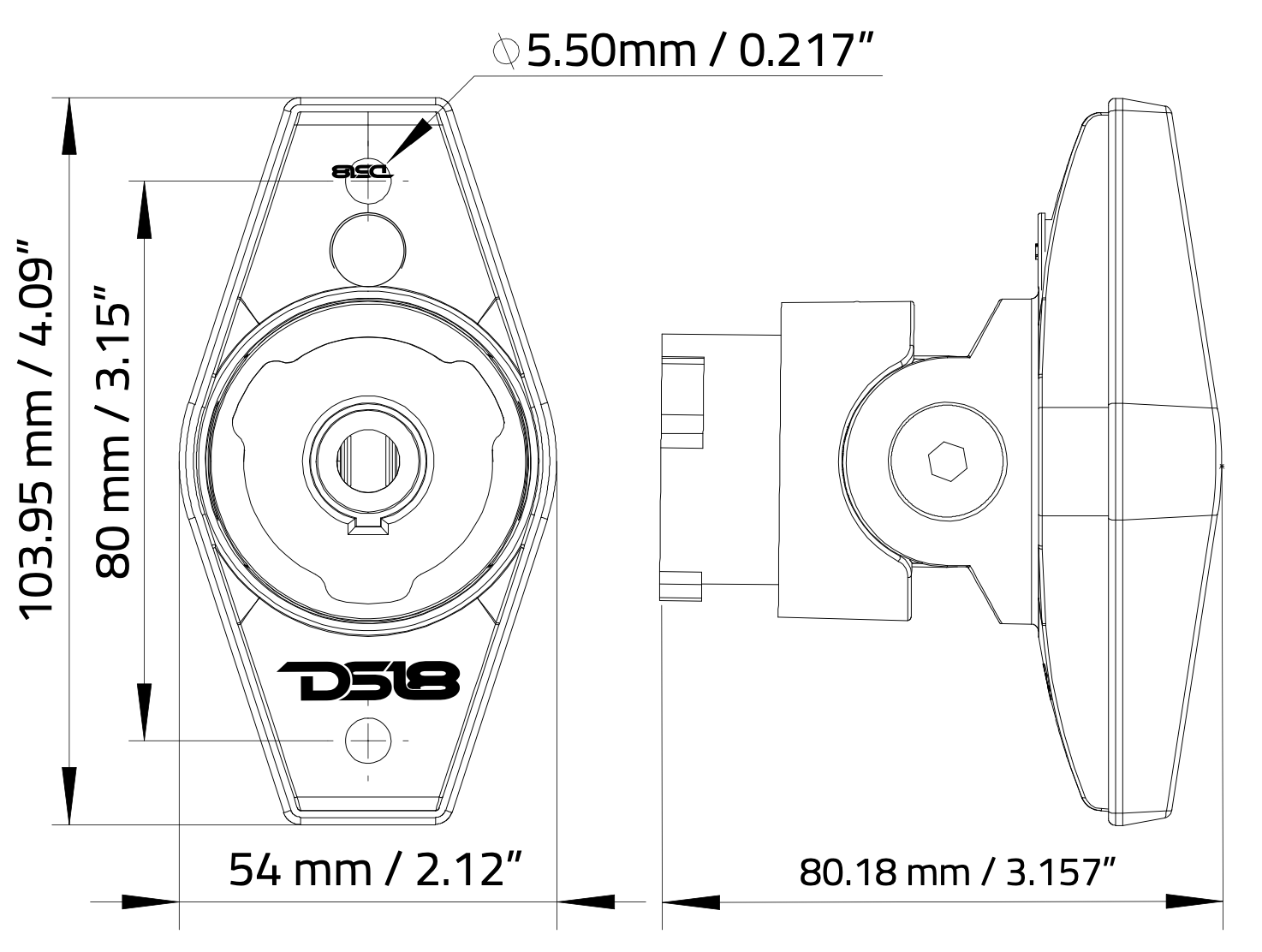 Tube Mounting Bracket for NXL-X and CF-X Towers - DS18