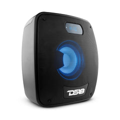 TLV 6.5" Amplified With Battery Self Powered Party Speaker With RGB LED Lights Bluetooth and TWS 200 Watts - DS18
