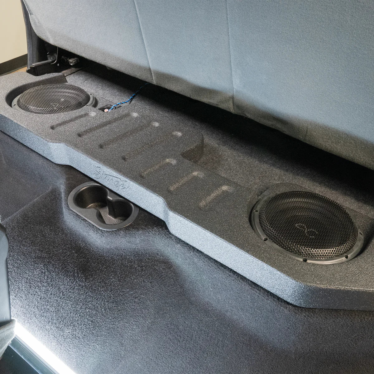 TXRM02D10 RAM Truck (2002-2025) Under Seat Dual 10" Loaded Subwoofer Enclosure