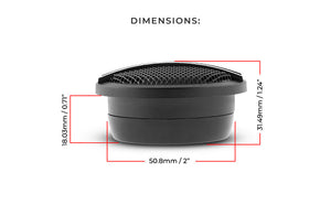 TX1 2" PEI Dome Ferrite Tweeter 0.5" VC 200 Watts - DS18