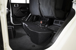 TXJTD8 Jeep Gladiator JT (2020-24) Under Seat Dual 8" Loaded Subwoofer Enclosure