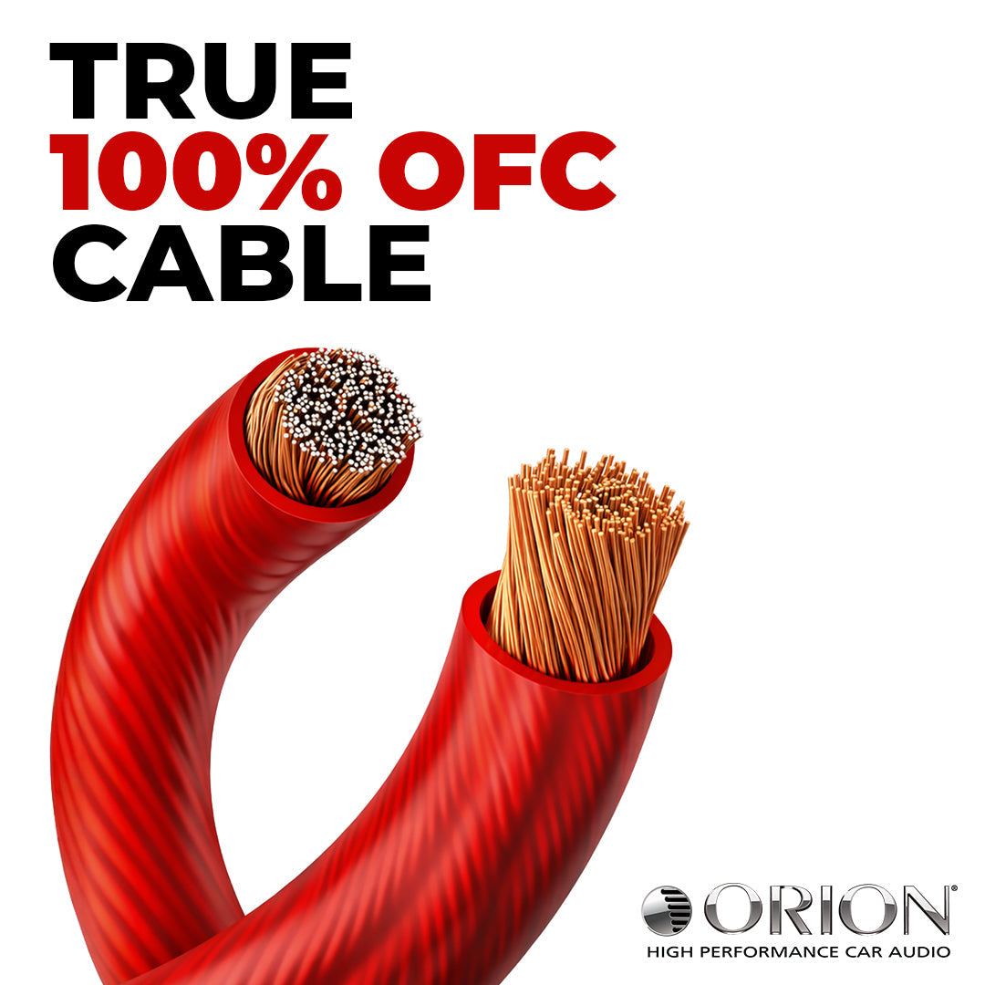 ORION 0-GAUGE 100% OXYGEN FREE COPPER (OFC) AMPLIFIER WIRING KIT I COPPERKIT0