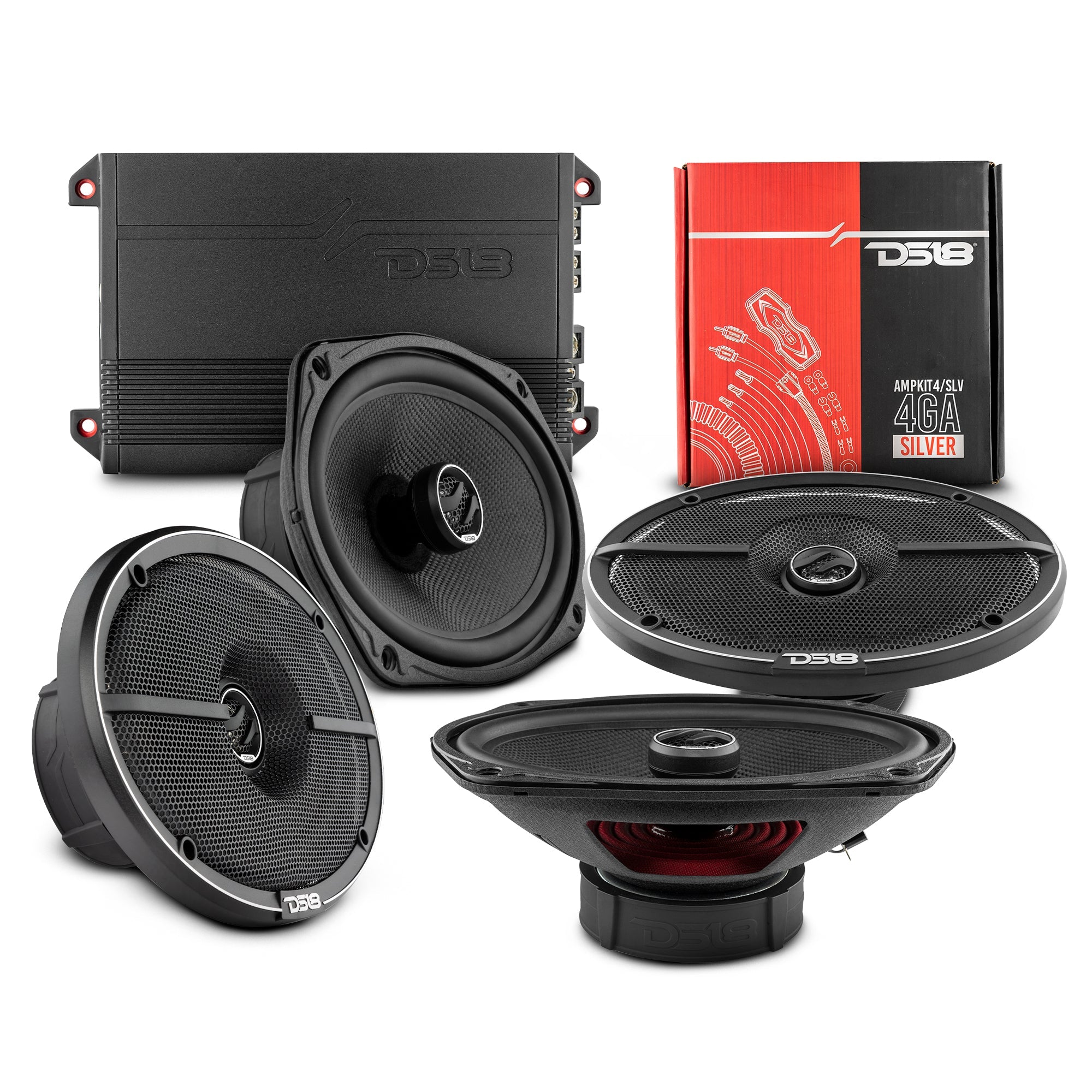 DS18 2012-2017 Toyota CAMRY Front and Back Doors Speakers Better Upgrade/Replacement Package 1600 Watts - DS18
