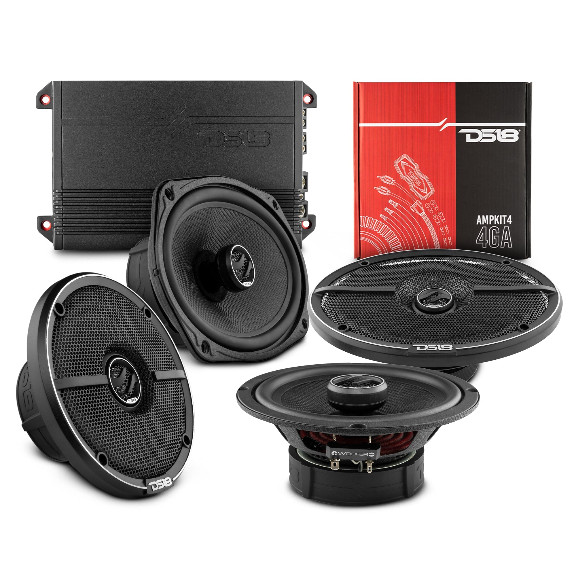 2015-2020 Chevy Suburban Front and Back Doors Speakers Good Upgrade/Replacement Package 1600 Watts - DS18
