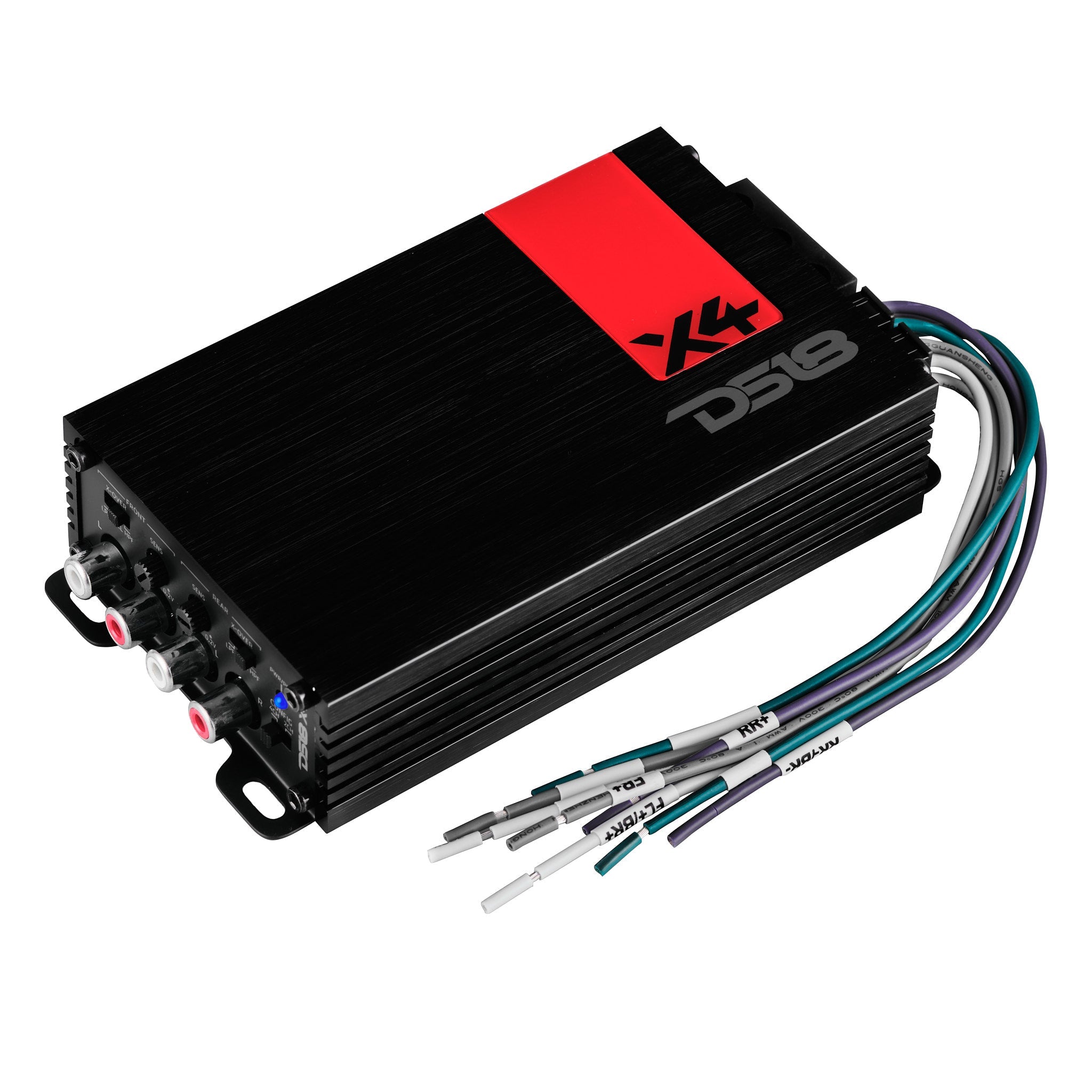 X 4-Channel Ultra Compact Class D Amplifier 4 x 70 Watts Rms @ 4-ohm - DS18