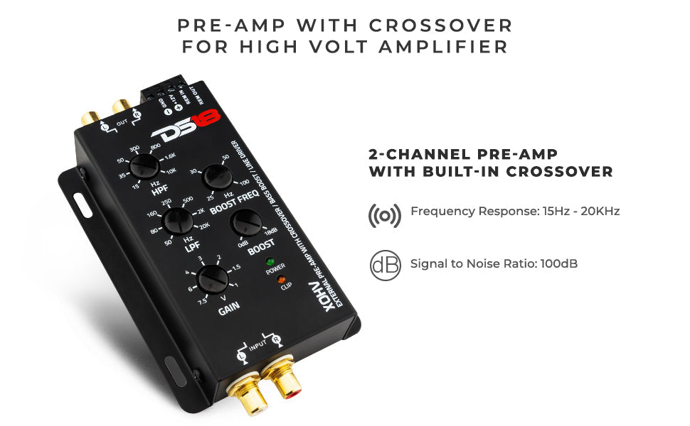 Pre-Amp With Crossover For High Volt Amplifier - DS18