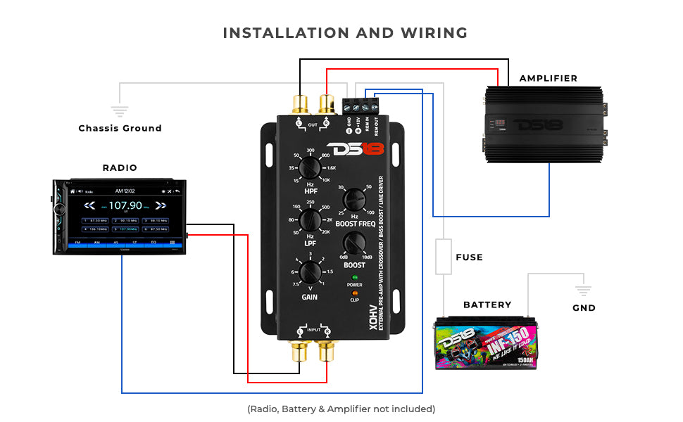 Pre-Amp With Crossover For High Volt Amplifier - DS18