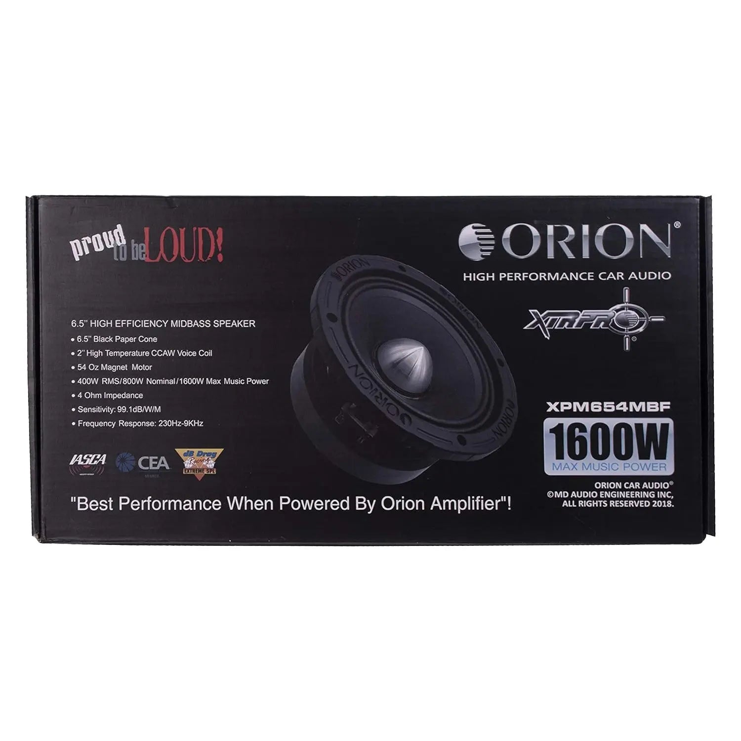Orion XPM 6.5 Inch MBF Midbass Speaker