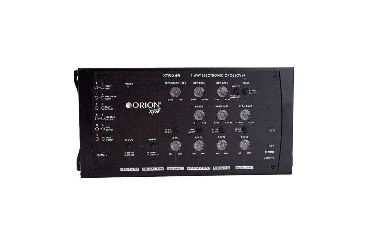 XTR-X4R - 4-Way Electronic Crossover