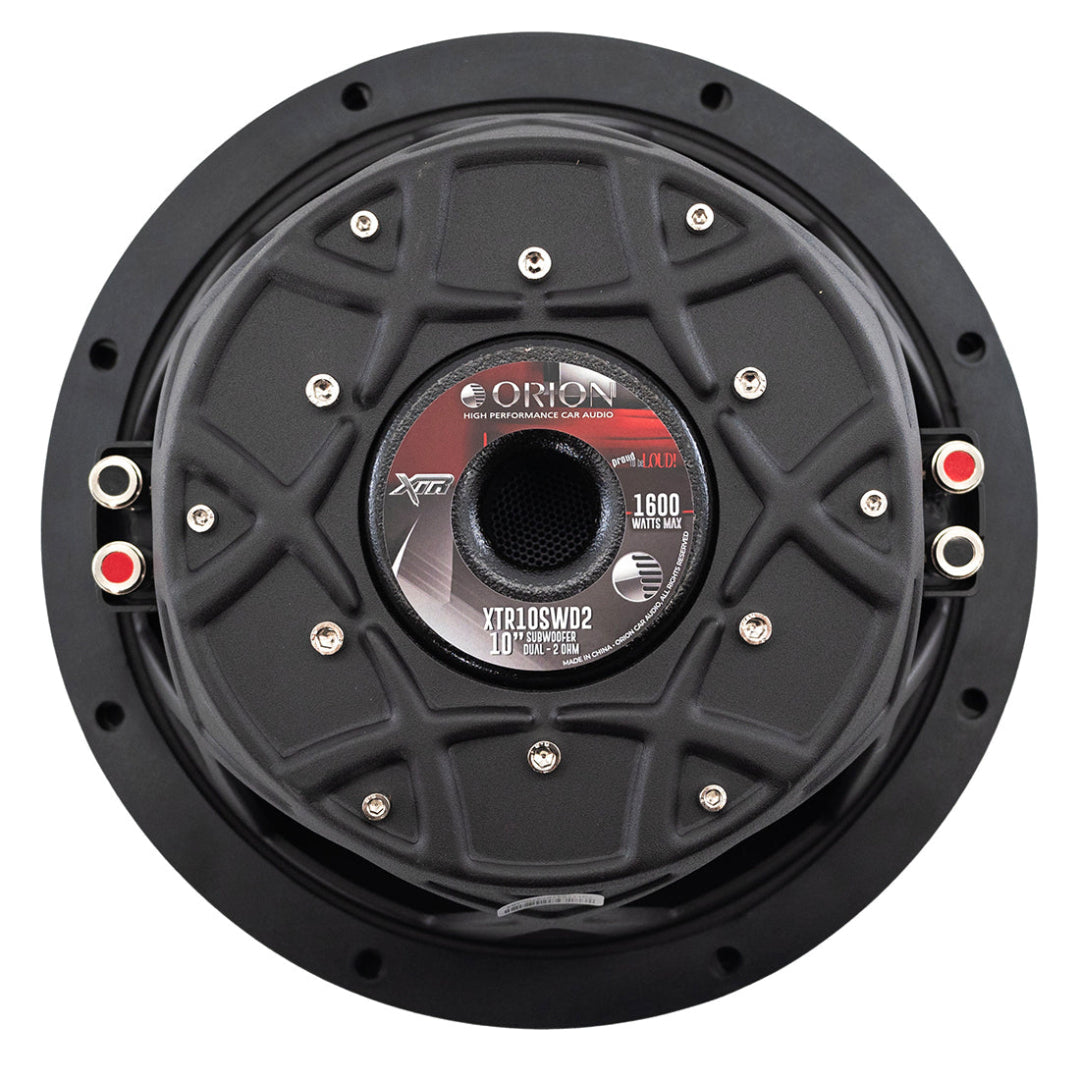 Orion XTR10SWD2 - 10 Inch Dual 2 Ohm Shallow Mount Subwoofer | 400W RMS Bass Power