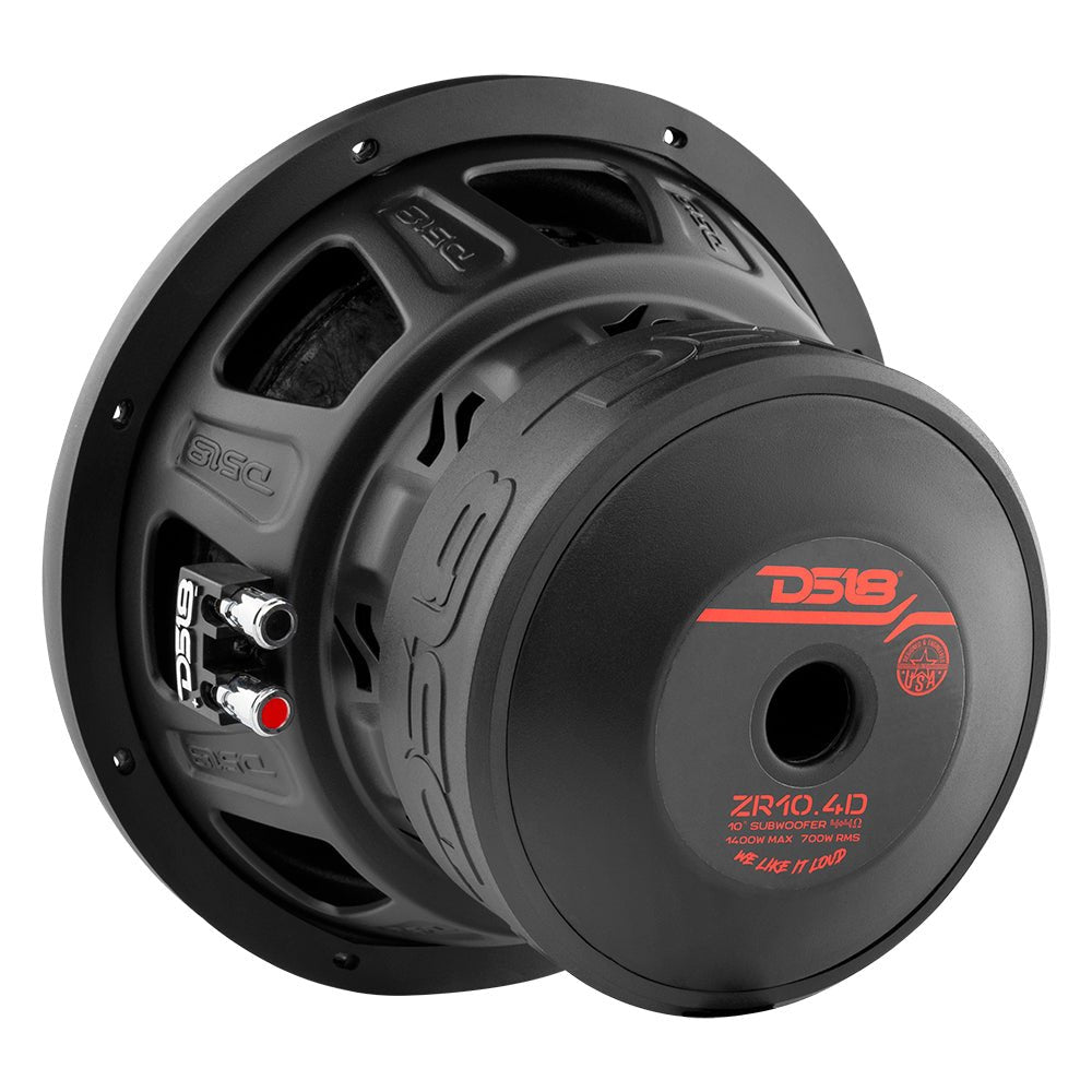 ZR 10" Subwoofer 700 Watts Rms DVC 4-Ohm - DS18