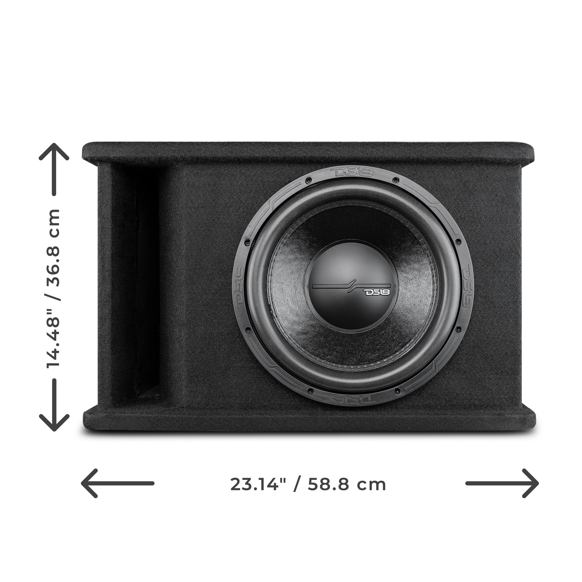 12" Loaded Subwoofer Ported Enclosure With ZR12.2D 800 Watts Rms - DS18