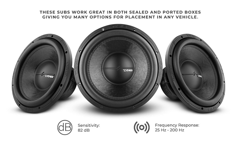 ZR 12" Subwoofer 750 Watts Rms DVC 4-Ohm - DS18