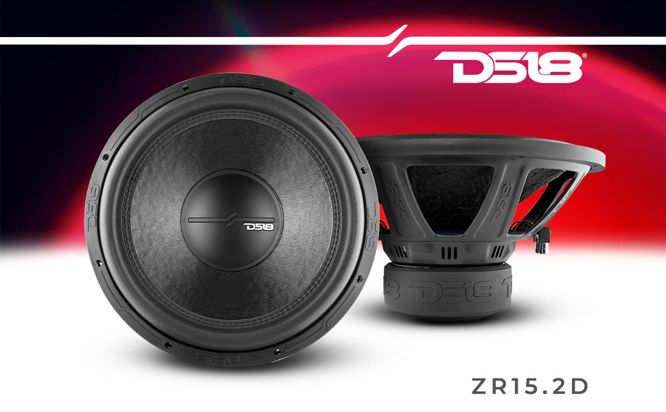 ZR 15" Subwoofer 750 Watts Rms DVC 2-Ohm - DS18