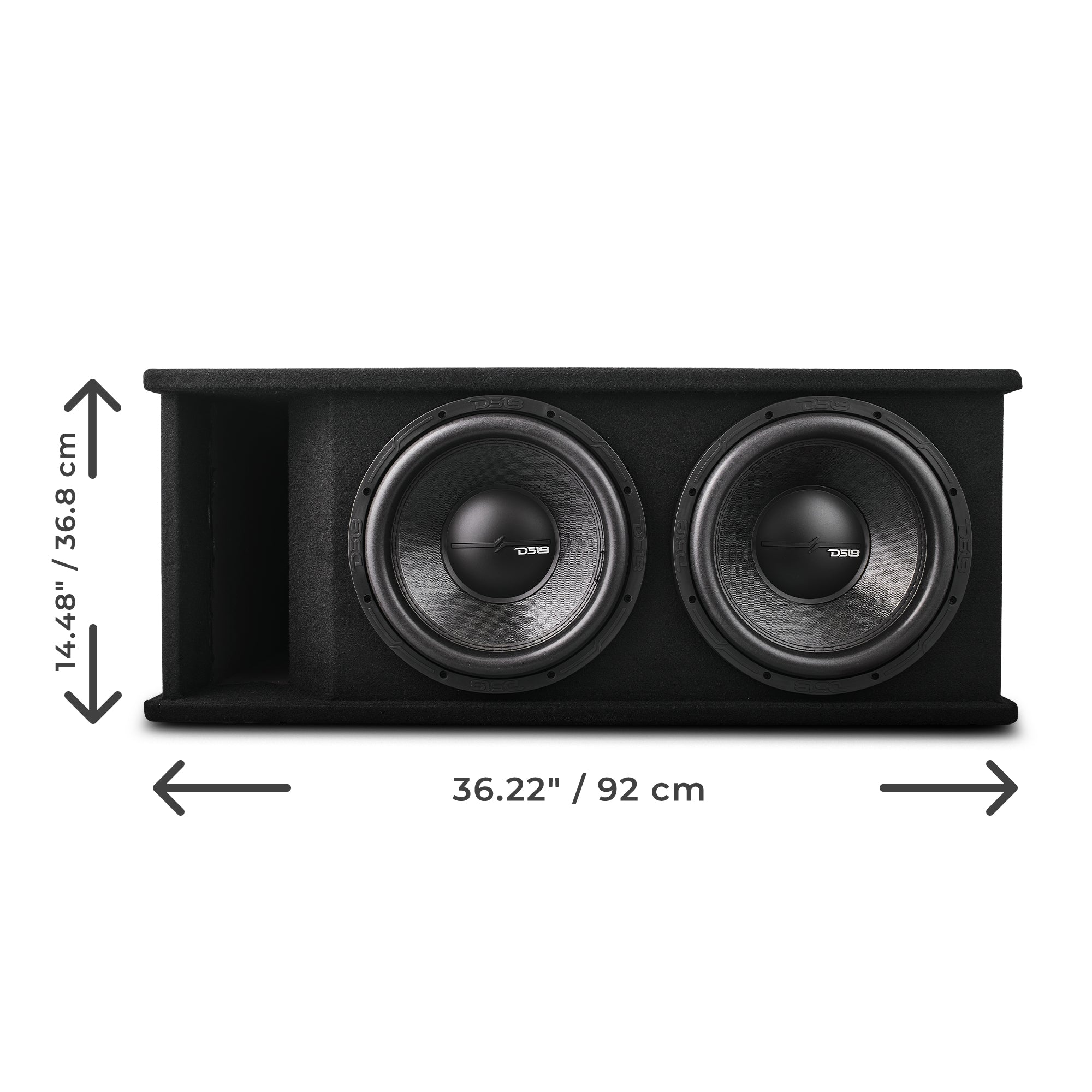 Dual 12" Loaded Subwoofer Ported Enclosure With ZR12.2 1600 Watts Rms - DS18