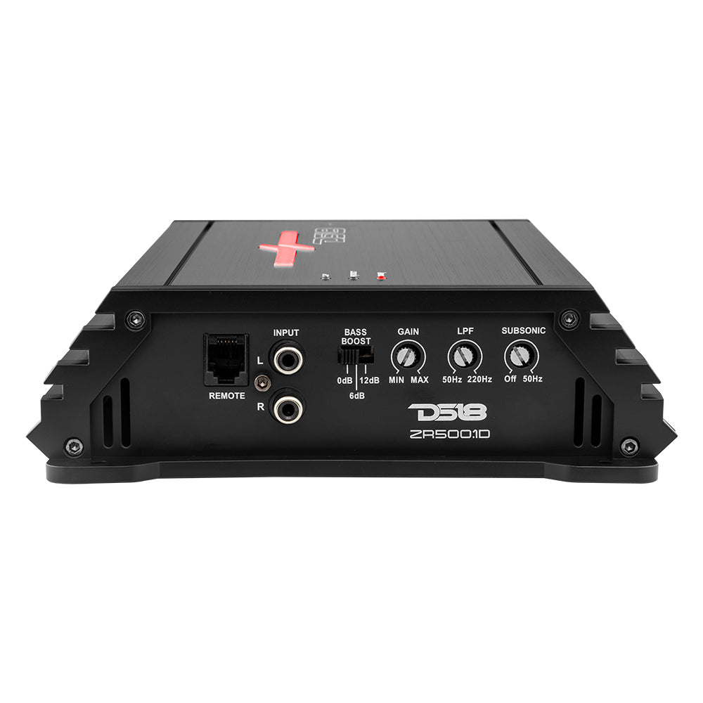 ZR 1-Channel Class D Amplifier 500 Watts Rms @ 1-Ohm - DS18