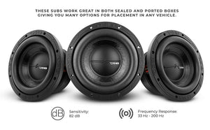 ZR 8" Subwoofer 450 Watts Rms DVC 2-Ohm - DS18