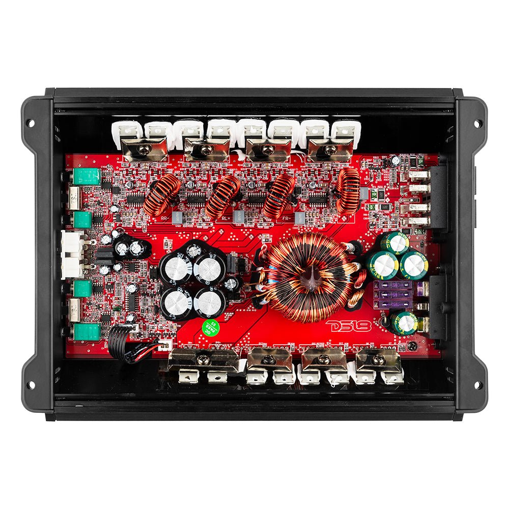 ZR 4-Channel Class D Amplifier 4 x 200 Watts Rms @ 4-ohm - DS18
