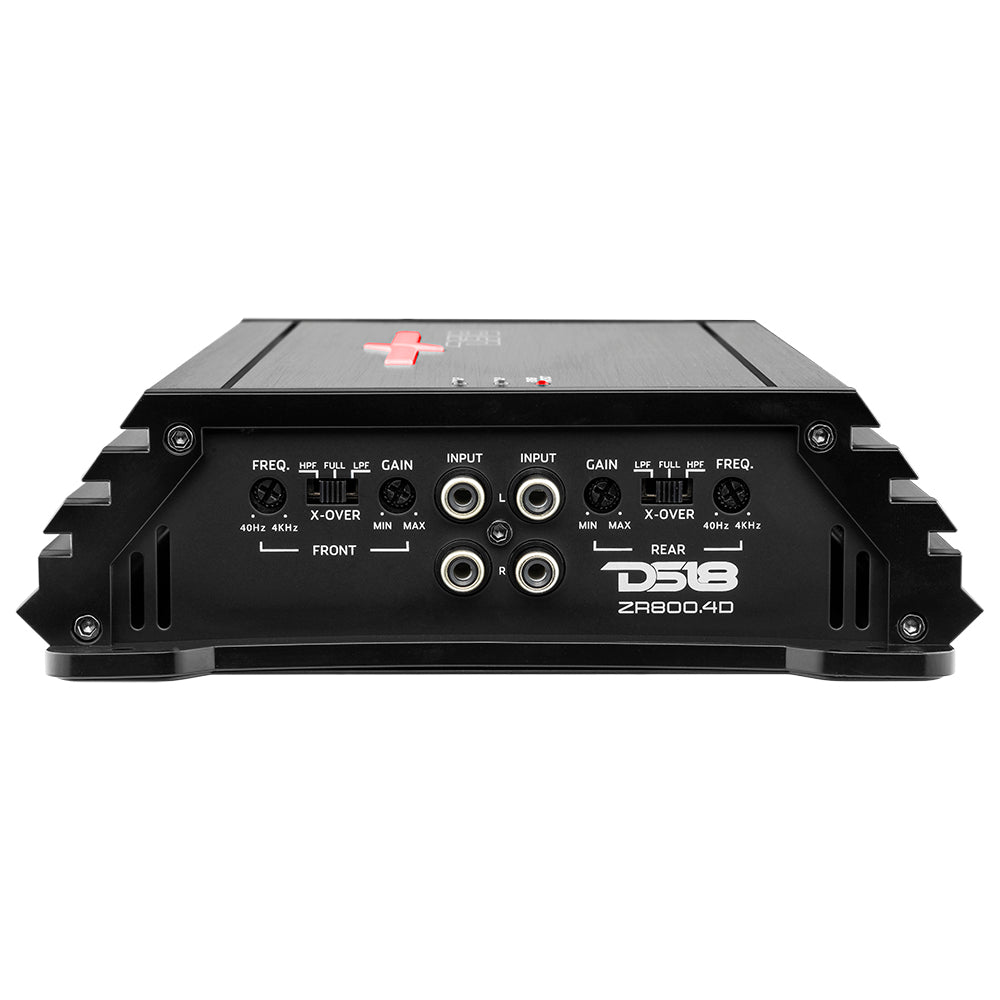 ZR 4-Channel Class D Amplifier 4 x 200 Watts Rms @ 4-ohm - DS18