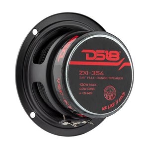 ZXI 3.5" Full-Range Speakers with Kevlar Cone | 40 Watts RMS 4-Ohm - DS18