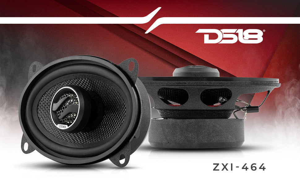 ZXI 4x6" 2-Way Coaxial Speakers with Kevlar Cone | 60 Watts RMS 4-Ohm - DS18