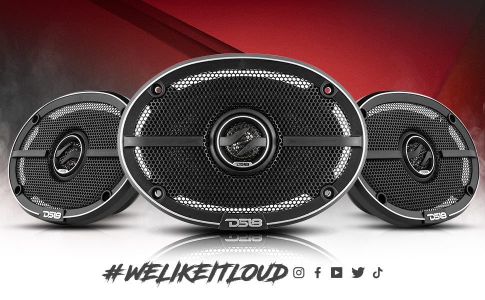 ZXI 4x6" 2-Way Coaxial Speakers with Kevlar Cone | 60 Watts RMS 4-Ohm - DS18