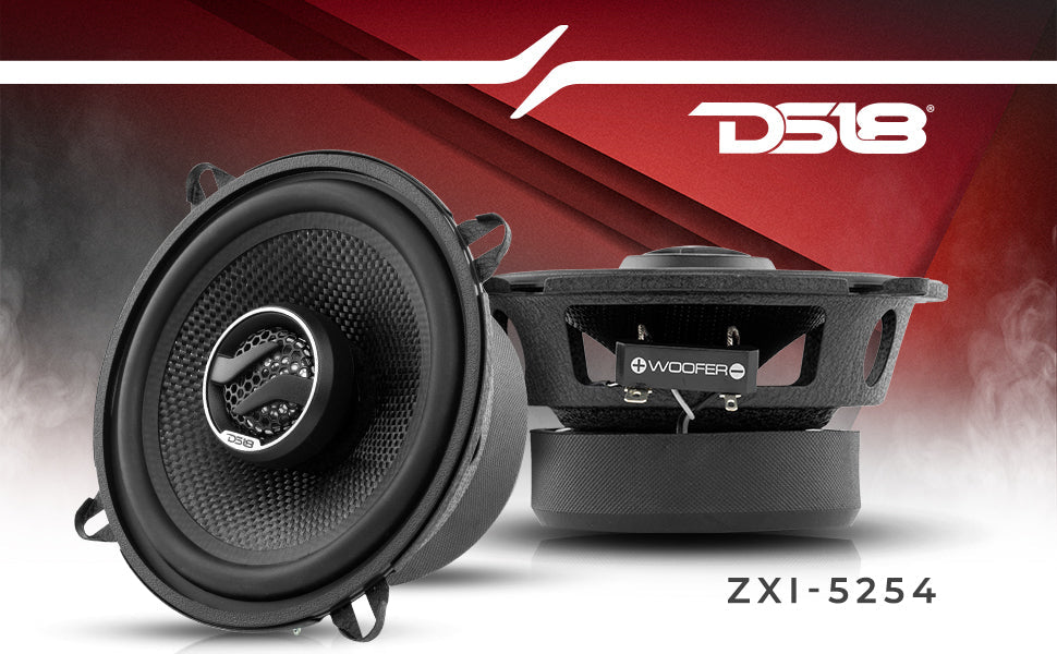 ZXI 5.25" 2-Way Coaxial Speakers with Kevlar Cone | 60 Watts RMS 4-Ohm - DS18
