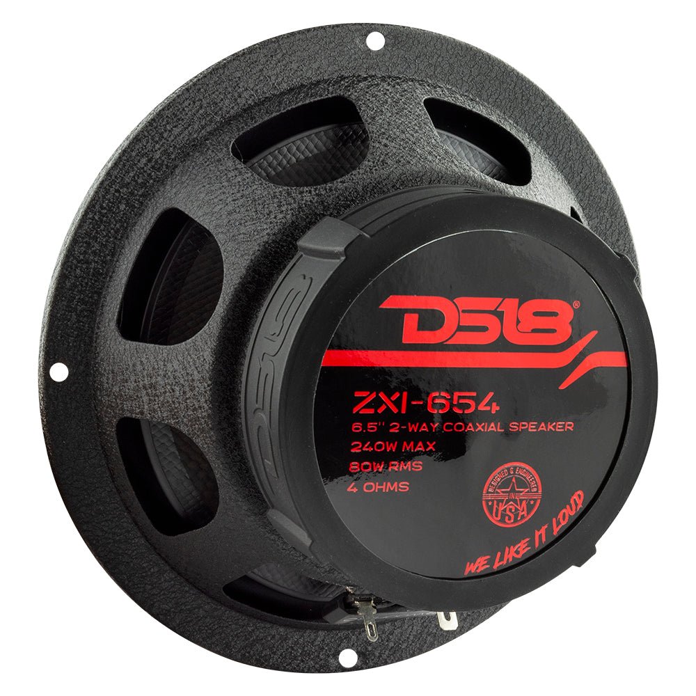 ZXI 6.5" 2-Way Coaxial Speakers with Kevlar Cone | 80W RMS 4-Ohm - DS18