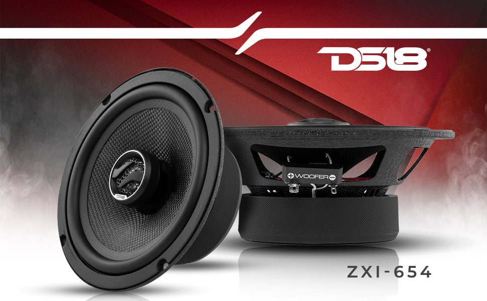 ZXI 6.5" 2-Way Coaxial Speakers with Kevlar Cone | 80W RMS 4-Ohm - DS18
