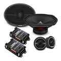 ZXI 6x9” 2-Way Component Speakers with Glass Fiber Cone | 120W RMS 4-Ohm - DS18