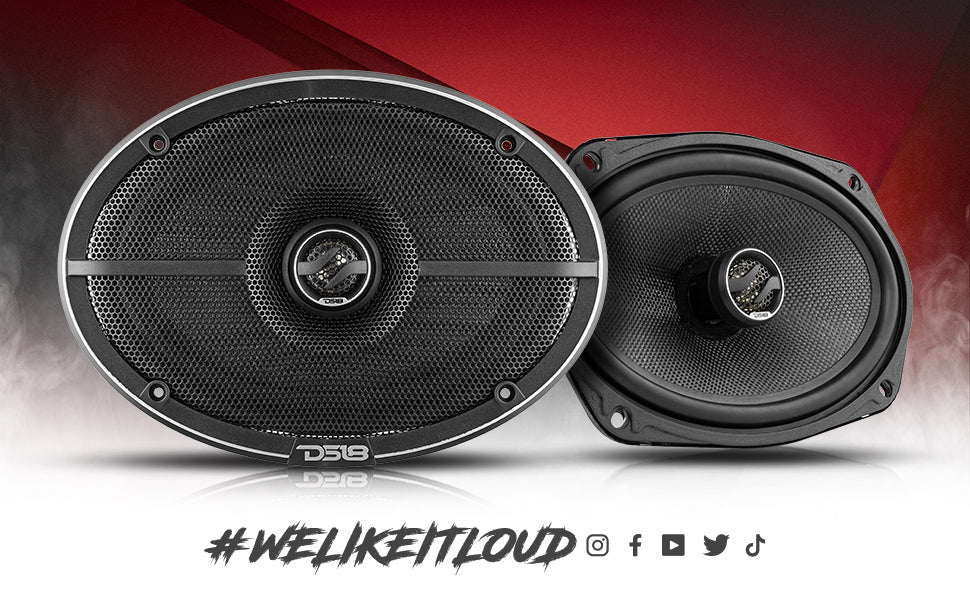 ZXi 6x9" 2-Way Coaxial Speakers with Kevlar Cone | 120W RMS 4-Ohm - DS18