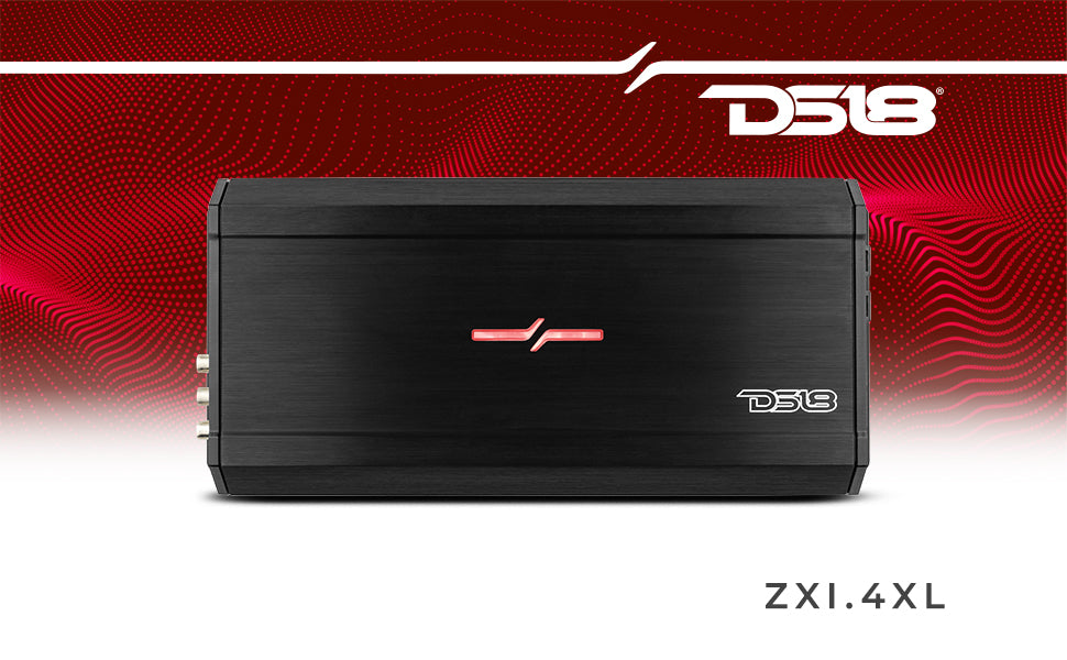 ZXI 4-Channel Class D Amplifier 4 X 250 Watts Rms @ 4-Ohm - DS18