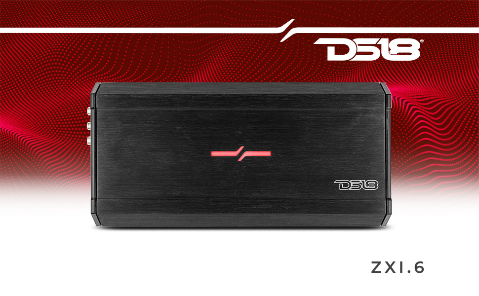 ZXI 6-Channel Class D Amplifier 6 x 200 Watts Rms @ 4-Ohm - DS18