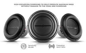 ZXI 12" High Excursion Subwoofer Quad Stacked Magnets | 1000W RMS DVC 2-Ohm - DS18