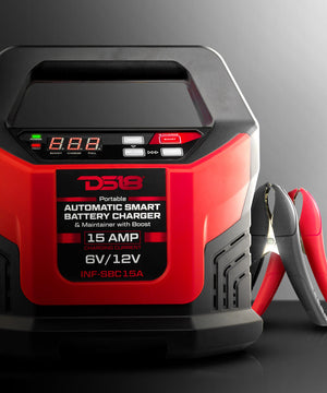 15 AMP Automatic Smart Lithium and AGM Battery Charger, Maintainer and Jump Booster - DS18