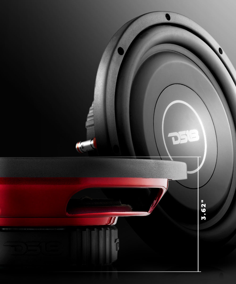 SRW Shallow-Mount 10" Subwoofer 200 Watts Rms SVC 4-Ohm - DS18